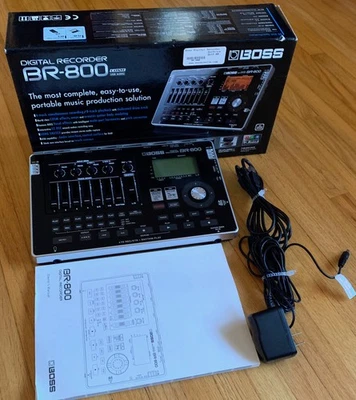Boss BR-800 Digital Recorder With Box, Manual, Power And USB Cord Tested - Image 1 of 4