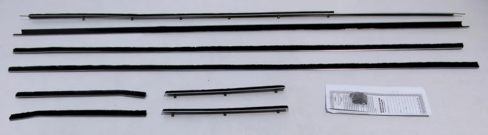 Kit de feltro varredura de janela para 1961-1963 Ford Thunderbird 2 portas capota rígida fabricante de equipamento original - Imagem 1 de 4