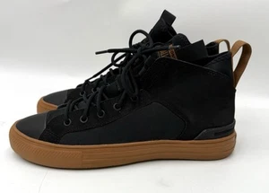 Scarpe da skate Converse da uomo taglia 9,5 CTAS ultra leggere medie nere/abbronzate US - Foto 1 di 9