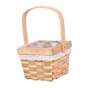 Handwoven Hand Basket Multifunction Storage Basket for Yard Garden Porch - Picture 1 of 6
