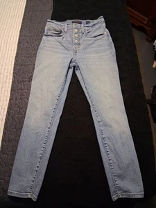 Lucky Brand Jeans Womens Sz 4/27Blue Bridgette High Rise Crop Denim - Picture 1 of 7