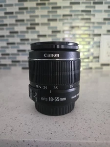 Canon Zoom Lens EF-S 18-55mm 1:3.5-5.6 IS II Macro 0.25m/0.8ft Image Stabilizer - Picture 1 of 11