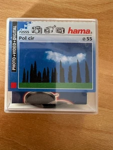Hama 55mm PL CIR  (IV) Pol Circular Polarizing Glass Filter With Keeper Case - Picture 1 of 3