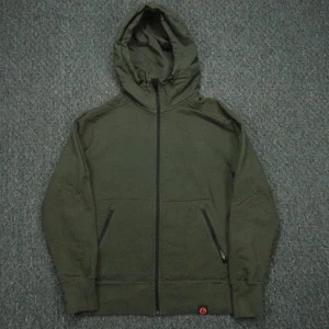 American Giant Hoodie Herren Medium Green Storm Full Zip Taschen Kapuzenjacke - Bild 1 von 9