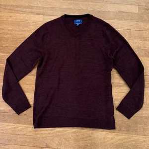 Apt. 9 plum wool blend V-neck pullover sweater size medium M b22 - Picture 1 of 4