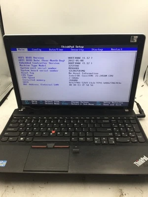 LENOVO THINKPAD E530 - INTEL I5 2450M - 2GB RAM - BOOTS TO BIOS - READ DESC - BB - Image 1 of 4