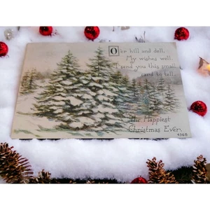 Postkarte "Die glücklichsten Weihnachten aller Zeiten" Vintage Antik  - Bild 1 von 4