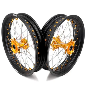 KKE 2.5*17/3.5*17'' Spoked Wheels Rim For SurRon Ultra Bee 2023-2025 E-Bike Gold - Picture 1 of 14