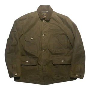 Buck Mason Olive Dry Waxed Canvas Blanket Lined Arbeitsjacke Americana GR M - Bild 1 von 5