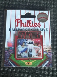 2025 Phillies vs. Dodgers NLDS Playoff Series-Match-Up Pin-Schwarber  vs Ohtani  - Picture 1 of 3