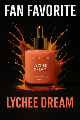 Aceite de perfume Sand + Fog Lychee Dream • Favorito de los fanáticos • Lujoso, jugoso y listo para regalo Foto 1 de 4