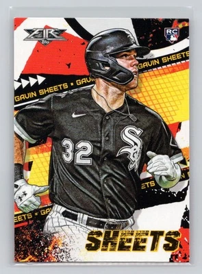 Gavin Sheets 2022 Topps Fire Baseball #77 Chicago White Sox Rookie RC - Image 1 of 2