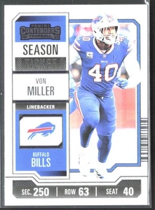 2023 Panini Contenders Von Miller #13 Season Ticket Retail Buffalo Bills - Picture 1 of 2