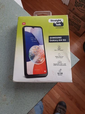 Samsung Galaxy A14 5G - 64 GB - Black (Straight Talk) - image 1 of 4