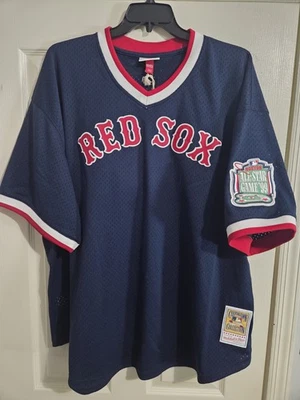 Boston Red Sox NOMAR GARCIAPARRA #5 Mitchell & Ness 1999 BP  Jersey Size 4XL /60 - Image 1 of 4