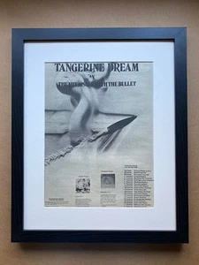 TANGERINE DREAM FIRST BRITISH TOUR (A)(FRAMED) POSTER SIZED original music press - Imagen 1 de 1