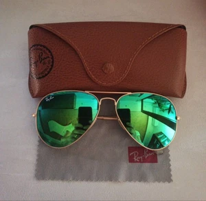 occhiali da sole ray ban aviator RB 3025 Eccellenti Listino 200,00 Mis. 58 - Foto 1 di 10