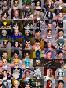 1/12 Painted Custom Male/Female Head Carved Model Fit 6'' ML Action Figure - Picture 1 of 1