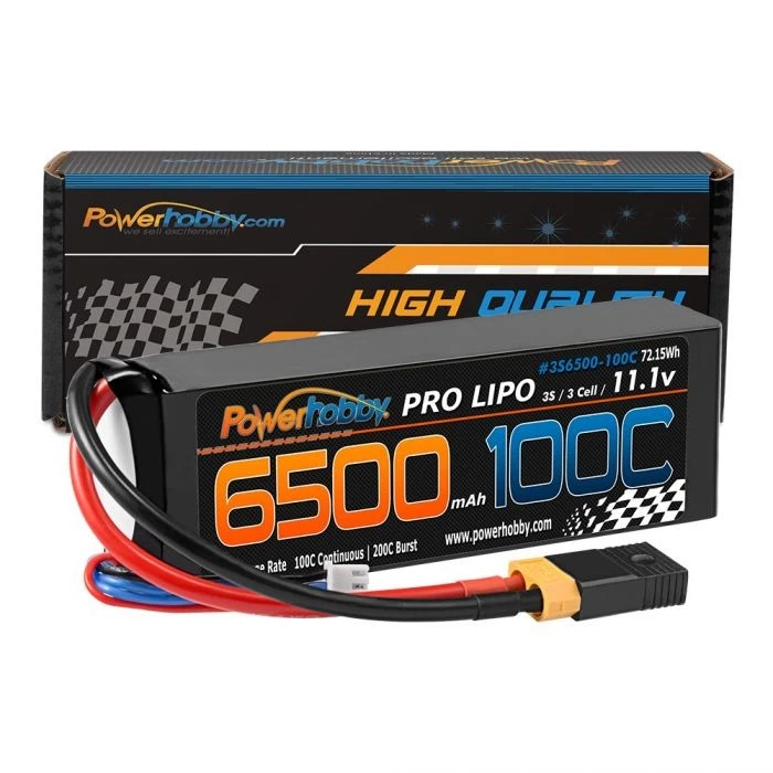 Power Hobby 3S6500100CXT60APT 3S 11.1V 6500mAh 100C Lipo Battery Pack w/ XT60 - Image 1 of 1