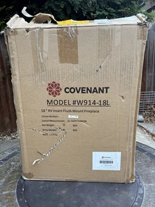 Covenant W914-18L 18" Einsatz Unterputz Kamin Wohnmobil Camper (ohne Fernbedienung) - Bild 1 von 5