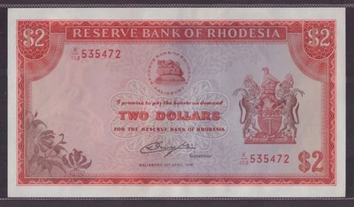 Rhodesia 2 Dollars 1979 P-39 UNC - Image 1 of 2