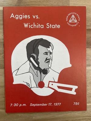 Sept. 17, 1977 New Mexico State Univ. vs. Wichita College Football Game Program - Image 1 of 4