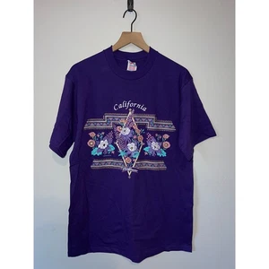 Camisa Vintage Flores Silvestres California Flor Púrpura Camiseta Gráfica De Colección Años 90 Grande - Imagen 1 de 11