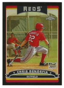 Topps 2006 cromo refractor negro #276 Chris Denorfia radiocontrol Cincinnati Reds ###/549 - Imagen 1 de 1
