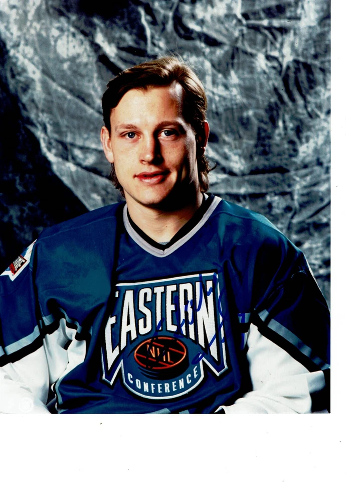 Foto autografiada 8x10 All Star de los New York Rangers Adam Graves Foto 1 de 1