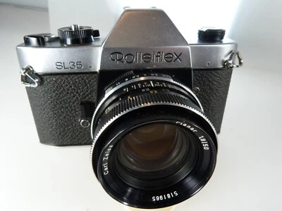 VINTAGE Rolleiflex SL35 35mm SLR F. C. con:L.CASE&strapC.Z lente PLANAR 50/1.8.LEER Foto 1 de 4