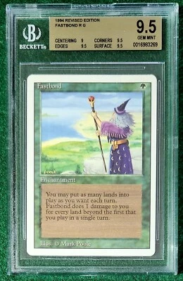 Fastbond - 1994 Revised Edition - MTG - BGS 9.5. Gem Mint. - Image 1 of 2