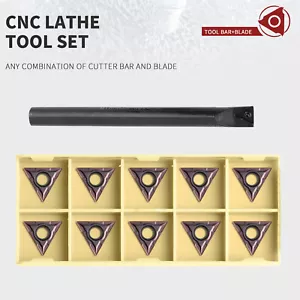 S16Q-STFCR16 16mm CNC Lathe Internal Turning Tool Holder + 10Pcs TCMT16T304 - Picture 1 of 2