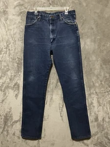Wrangler Mens Straight Jeans 36X36 13MWZ Cowboy Cut Vintage Worn Dirty Fit - Picture 1 of 7