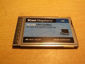 3Com Megahertz 10/100 LAN CardBus w/Xjack connector 3CXFE575CT  - Picture 1 of 2