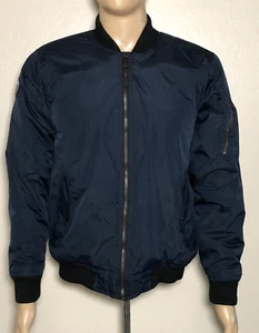 Hawke & Co Outfitter Men's Bomber Jacket Full Zip Navy Blue Small - Picture 1 of 10