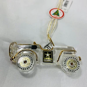 Glass Baron ~ U.S. Army Jeep Ornament - Picture 1 of 7