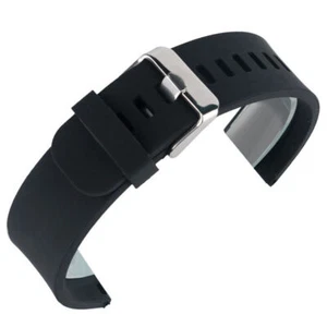 Correa de reloj de repuesto de silicona impermeable de 20/22 mm negra/azul/gris/roja - Imagen 1 de 13