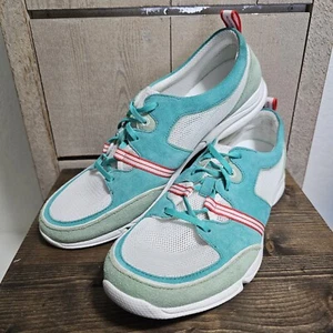 Rockport Adiprene Women's Size 10.5 M - White Turquoise Light Mesh Walking Shoes - Picture 1 of 8