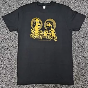 Cheech And Chong Gold Glitter Shimmer NEW Shirt Size Large Pothead Weed Friends - Picture 1 of 5