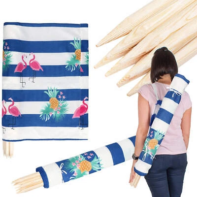 6/8/10/12/15m lang Paravent Strand Windschutz Sonnenschutz Sichtschutz Garten - Bild 1 von 4