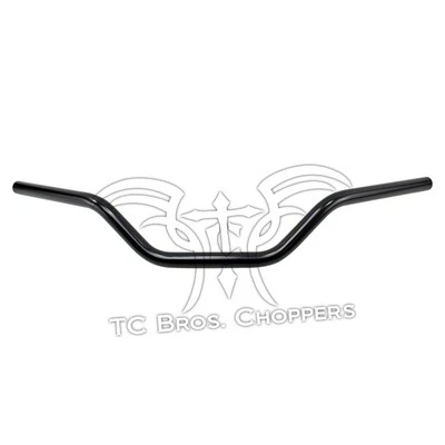 Manillar rastreador TC Bros 1" negro con hoyuelos Sportster Dyna Bobber Chopper Harley Foto 1 de 4