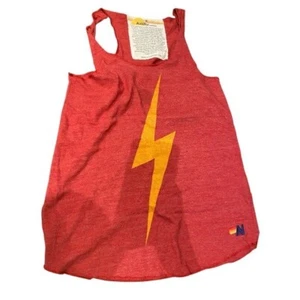 Aviator Nation / Lightning Bolt Tank red rare Medium m - Picture 1 of 3