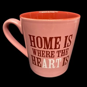 Life is Good Mug Home Is Where The HeART Is Pink Oversized - Picture 1 of 6