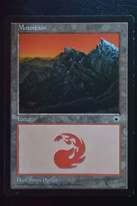 Magic The Gathering MTG MOUNTAIN (PEAKS RIGHT) Portal LP Lightly Played - Picture 1 of 2