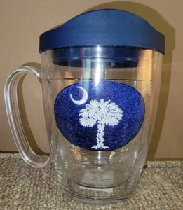 16 Oz Tervis Double Walled To Go Mug Cup South Carolina Flag NEW Lid Gamecocks - Picture 1 of 8
