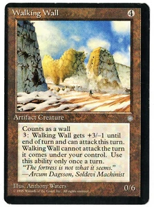 Walking Wall - Ice Age 1995 MTG Artifact Creature Uncommon LP - Imagen 1 de 1