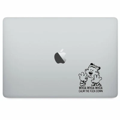 Calvin & Hobbes Calm Down Decal Sticker for Macbook Laprtop Car Window Bumper - Image 1 of 4