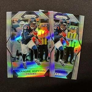 2017 Panini Prizm DeAndre Hopkins #175 Silver 2x Lotto - Texans NFL Football Card - Foto 1 di 3