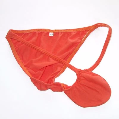 Ropa interior para hombre K703 C tanga bikini bolsa contorneada jersey de algodón fino Foto 1 de 4