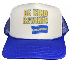 Cappello da camionista BLOCKBUSTER Video Be Kind Rewind vintage in rete cappello regolabile - Foto 1 di 3